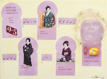 BEN PATTERSON (1934-2016) How to acquire urbanity 2008tecnica mista e collage...