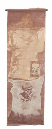 KNOWLES ALISON (1933-) Basta Fagioli #4 1994tecnica mista su tela cm...