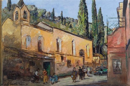 MICHELE CASCELLA (1892-1989) Portofino 1958olio su tela cm 70x100firmato,...