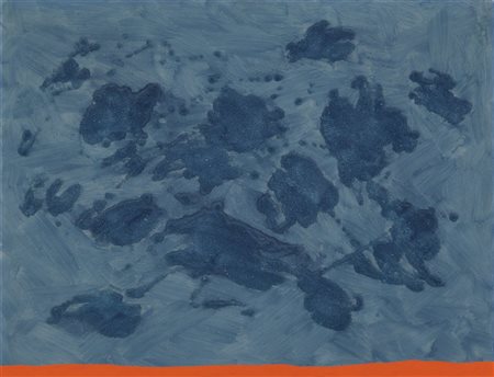 GIULIO TURCATO (1912-1995) Subacqueo 1970olio e sabbia su tela cm...