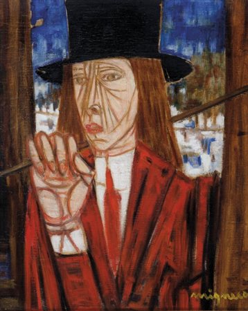 GIUSEPPE MIGNECO (1908-1997) Senza titolo 1959 circaolio su tela cm...