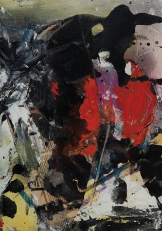 EMILIO VEDOVA (1919-2006) Emerging '95-V 1995olio e tecnica mista su tela cm...