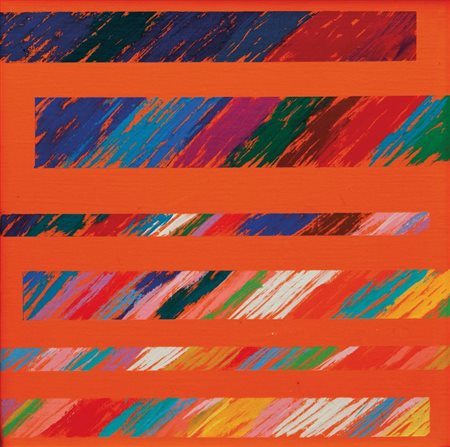 PIERO DORAZIO (1927-2005) Summertime 1997olio su tela cm 25x25firmato,...