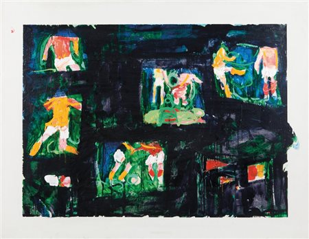 MARIO SCHIFANO (1934-1998) Interno 1992smalto e acrilico su tela cm...