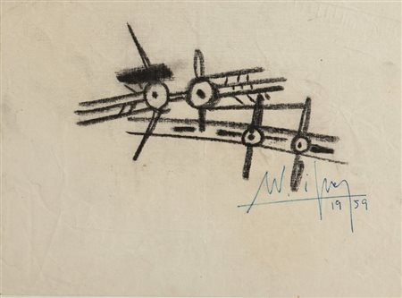 WIFREDO LAM (1902-1982) Lotto di tre opere/Lot of three worksSenza titolo...