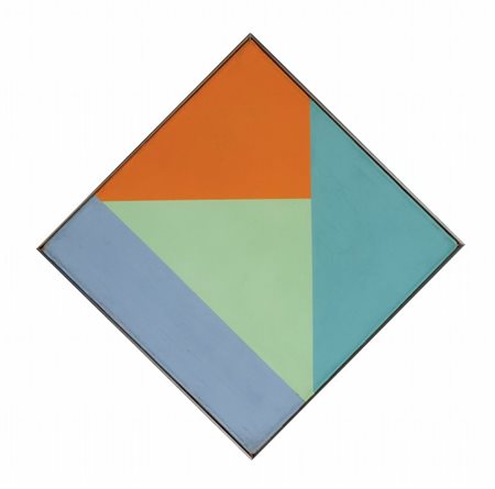 MAX BILL (1908-1994) Vier teile gleichen flacheninhalts 1959olio su tela cm...