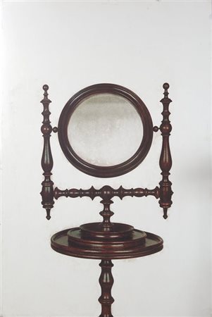 MICHELANGELO PISTOLETTO (1933-) Toeletta su specchioserigrafia su acciaio cm...