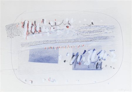 AGOSTINO FERRARI (1938-) Senza titolo 1983tecnica mista su carta intelata cm...