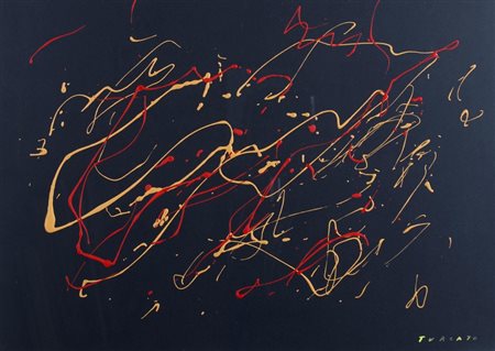 TURCATO GIULIO (Mantova 1912 - Roma 1995) "Itinerari" metà degli anni '70...