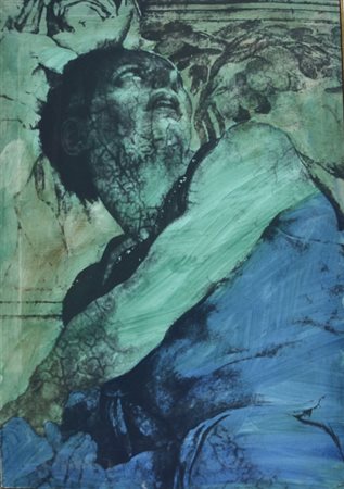 FESTA TANO (Roma 1938 - Roma 1988) "Da Michelangelo" 1987 riporto fotografico...