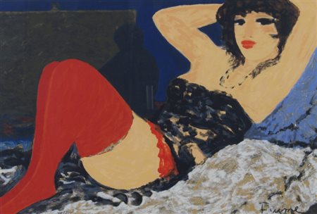 FIUME SALVATORE (Comiso 1915 - Canzo 1997) "La modella del pittore"...