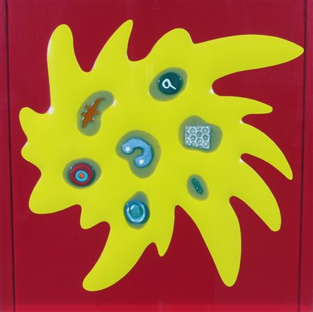 NUCARA RENZO (Crema 1955) "Bang 10-37" 2011 legno, carta, colore serigrafico,...