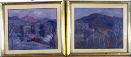 D'ACCARDI GIAN RODOLFO (Pavia 1906 - Varese 1993) "LOTTO DI 2 OPERE: A)...