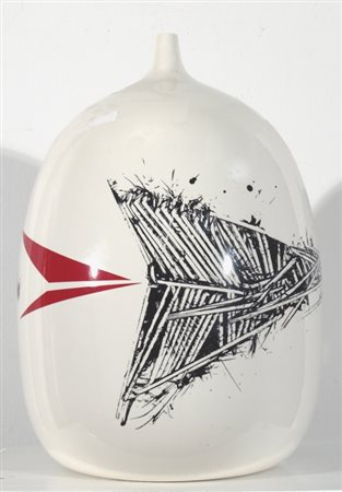 SCANAVINO EMILIO (Genova 1922 - Milano 1986) "Senza titolo" vaso in ceramica...