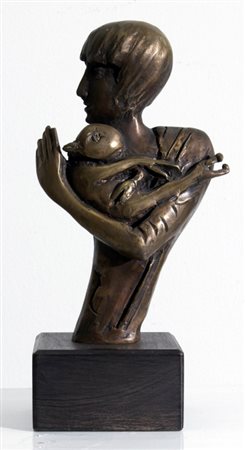 BRINDISI REMO (Roma 1918 - Lido di Spina 1996) "Pastorale" 1984 scultura,...