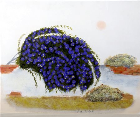 BERTILOTTI CARLO "Fiori" olio su tela Firma in basso a destra.