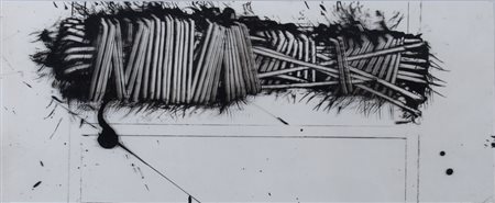 SCANAVINO EMILIO (Genova 1922 - Milano 1986) "Tramatura" acrilico lucido