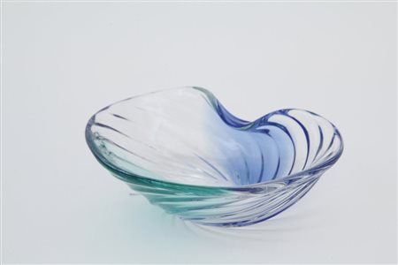 ARCHIMEDE SEGUSO Una coppa, anni "60. Vetro soffiato. Marca incisa "Archimede...