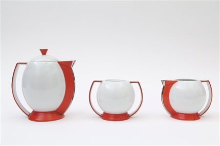 GUIDO ANDLOVIZ Una caffettiera, una lattiera e una zuccheriera (Mancante di...