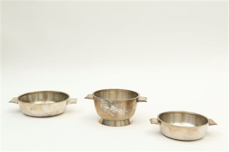 GIO PONTI Due legumiere e una piccola zuppiera del servizio "VI Triennale"...