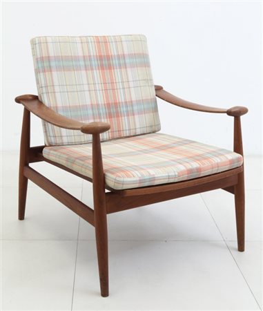 FINN JUHLUna poltrona per FRANCE & SONS, CIRCA 1952. Legno di teak, cuscini...