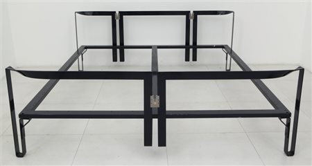 TOBIA SCARPAUn letto "Vanessa" per GAVINA, 1959. Lama di ferro verniciata a...