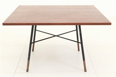 STILDOMUS (Editore)Un tavolino, anni "60. Ferro verniciato, ottone, piano di...