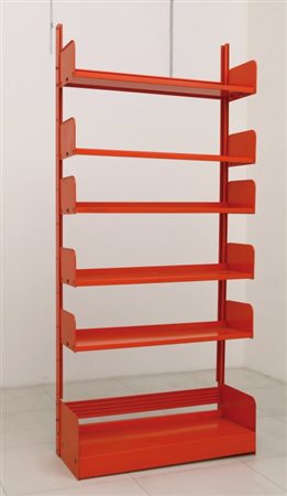 LIPS VAGOUna libreria "Congresso", anni "60. Acciaio smaltato. Cm 220 (h) x...