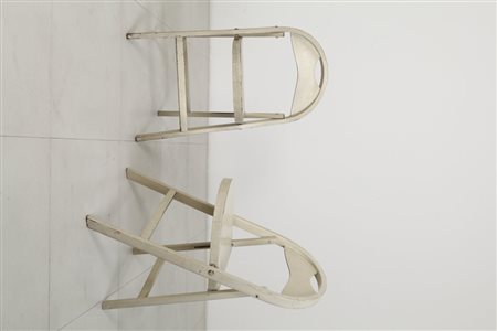 ACHILLE E PIER GIACOMO CASTIGLIONI due sedie pieghevoli "Tric" per BERNINI,...