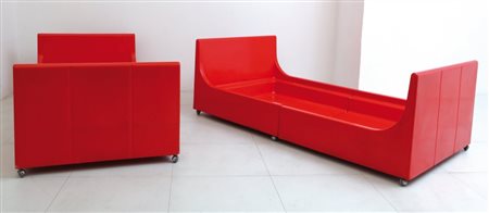 IGNAZIO GARDELLA, ANNA CASTELLI FERRIERIDue letti modello "4550" per KARTELL,...