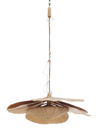 INGO MAUER Una lampada a sospensione "Hana" per DESIGN M, anni "70. Bambù,...