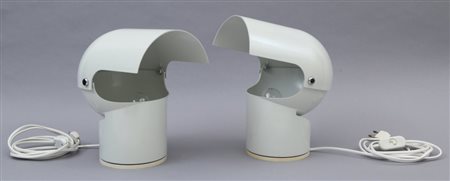 GAE AULENTI Due lampade da tavolo "Pileino" per ARTEMIDE, 1972Alluminio...