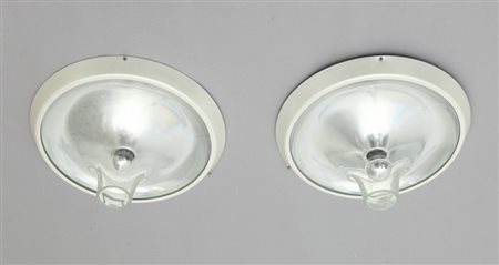 STUDIO BELTRAMI Due lampade a plafone o a parete "b614" per CANDLE, circa...