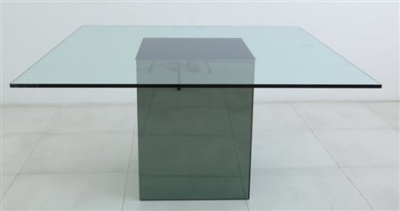 NANDA VIGOUn tavolo "Blok" per ACERBIS INTERNATIONAL, 1971. Cristallo...