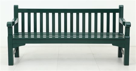 ZANOTTA (Editore)Una panca "Prado", circa 1992, Legno dipinto. Altezza cm 87,...