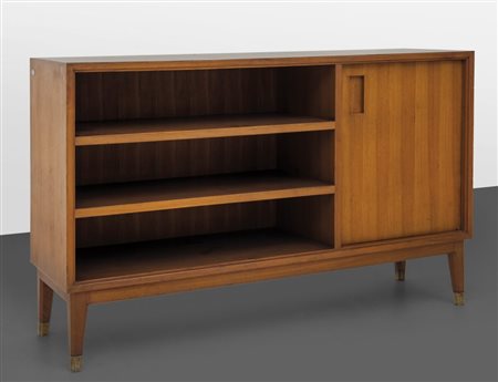 GIO PONTI una credenza, anni '50-'60.Legno di teak, legno impiallacciato in...