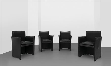 MARIO BELLINI Quattro poltroncine "Break" per CASSINA, 1976. Struttura di...