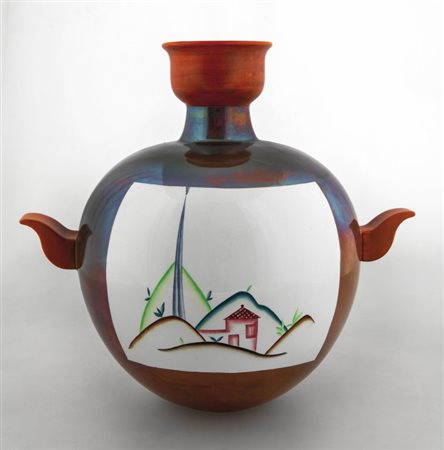 GUIDO ANDLOVIZ Un vaso modello "Monza 46", decoro "7158", detto vaso...