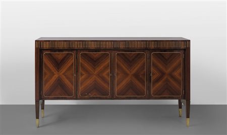 PIERLUIGI COLLIUna credenza, circa 1955. Legno impiallacciato in palissandro,...