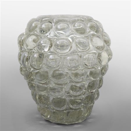 FLAVIO POLI Un vaso in cristallo ottico per SEGUSO VETRI D'ARTE, circa...