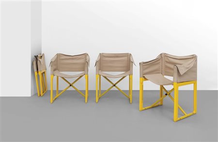 MASAYUKI MATSUKAZEQuattro poltroncine pieghevoli "4820" per KARTELL, 1979....
