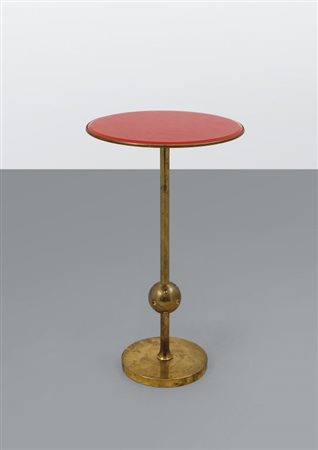 OSVALDO BORSANIUn tavolino "T1" per TECNO, primi anni '50. Ottone, cristallo...