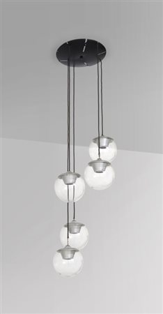 GINO SARFATTI Una lampada a sospensione "2095/5" per ARTELUCE, 1958....