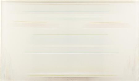 Riccardo Guarneri (Firenze 1933) Lineare con luci, 2009 Olio su tela, cm....