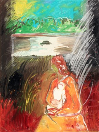 Tano FESTA (Roma 1938-Roma 1988) Senza titolo, 1979, acrilico su tela, cm. 80...