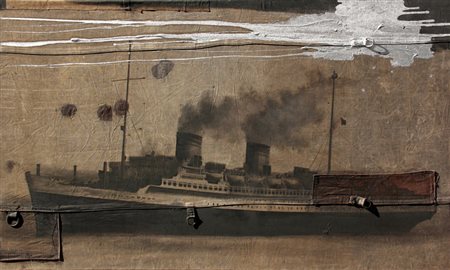 Luca PIGNATELLI (Milano 1962-) Rex, 2005, olio su telone di copertura di...