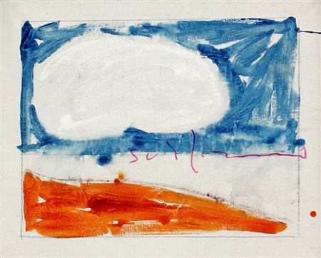 Mario SCHIFANO (Homs 1934-Roma 1998) Paesaggio anemico, 1973, smalto su tela,...