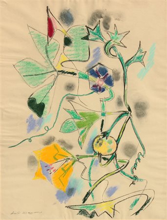 Andrè MASSON (Balagni-sur-Thérain 1896-Parigi 1987) Germination, 1949,...