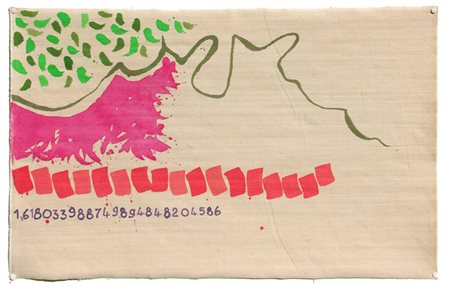 Giorgio GRIFFA (Torino 1936-) Sezione aurea 586, 2010, acrilico su tela, cm....