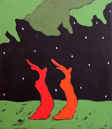 Tano FESTA (Roma 1938-Roma 1988) Paesaggio italiano, 1985, acrilico su tela,...